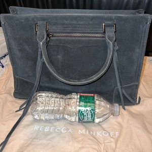 Rebecca Minkoff – Regan Satchel Tote – Deep Slate – Suede